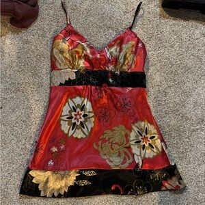 Y2k Vintage Silk Tank Top